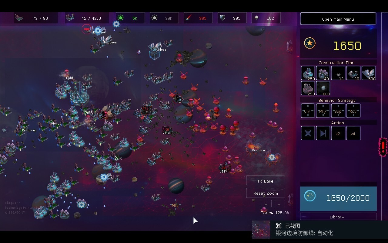 Galactic Defense: Automation